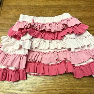 Ruffled Pink skirt 3 shades size6